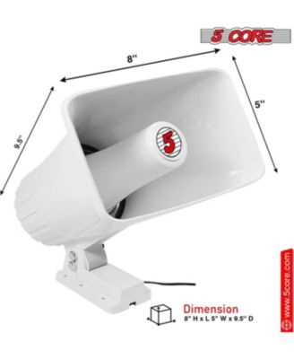 Indoor Outdoor PA Horn Speaker 5 x 8 Inch Loud PA System 8 Ohm 65W Loud Siren Audio - 4PCS