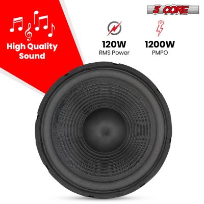 Subwoofer Speaker 12 Inch Car Subs 1200W Peak Pro Audio 4Ohm Replacement Subwoofers Para Carro - 1PC