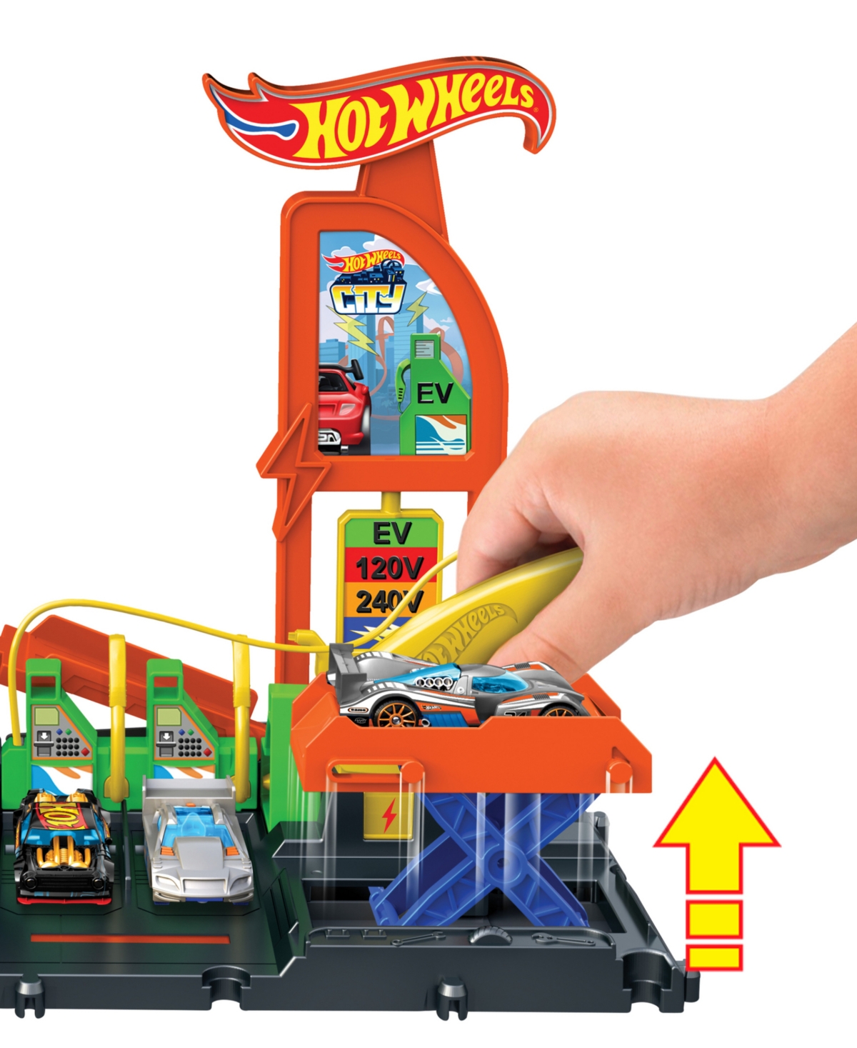 Hot Wheels City Super Recharge Fuel Station Toy Car - Multi-color