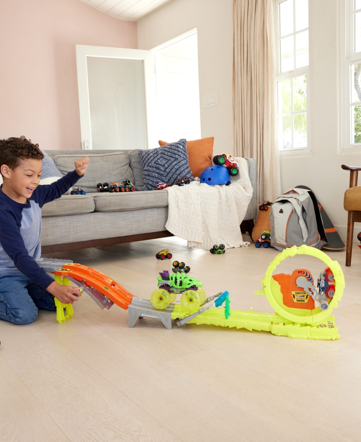 Hot Wheels Monster Trucks 2 Crushed Cars In Multi-color