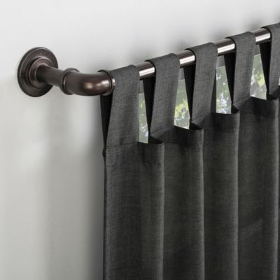 Clifford Heathered Texture Semi-Sheer Tab Top Curtain Panel