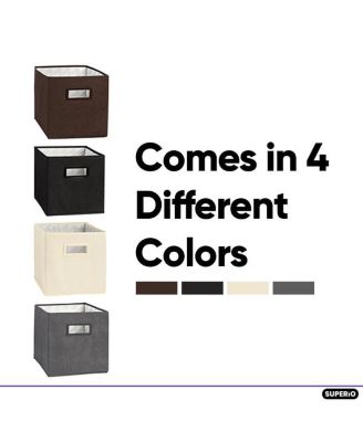 Fabric Organizing Bin, 10.75 Fabric Cube with Handles