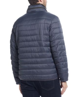 Men's Packable Neck Pillow Zip-Front Quilted Jacket