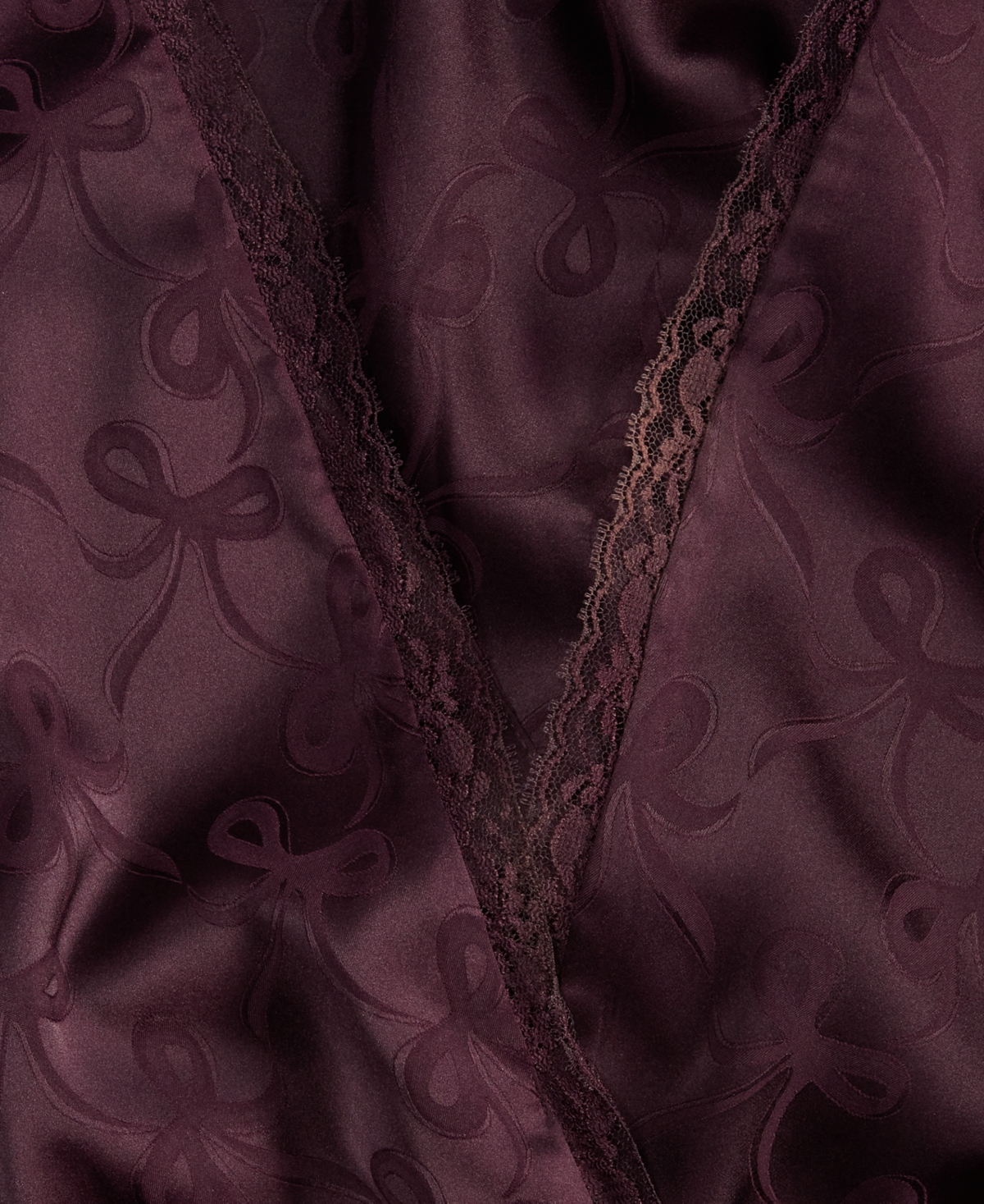 And Now This Women's Satin Bow Print Short-Sleeve V-Neck Midi Dress, Created for Macy's