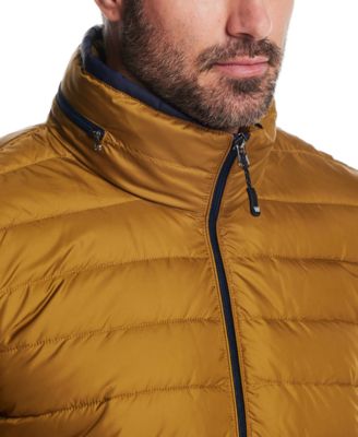 Men's Packable Neck Pillow Zip-Front Quilted Jacket