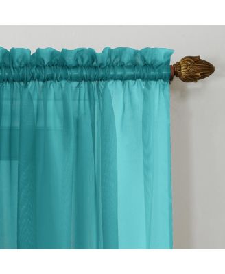 No. 918 Calypso Sheer Voile Rod Pocket Curtain Panel