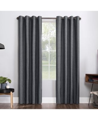 Noir Dimensional Thermal Extreme 100% Blackout Grommet Curtain Panel