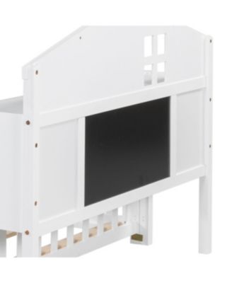 Versatile Floor Beds for Kids Bookcases, Blackboards, & Storage