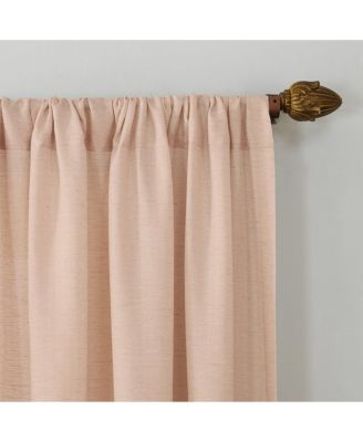 Amalfi Linen Blend Textured Semi-Sheer Rod Pocket Curtain Panel
