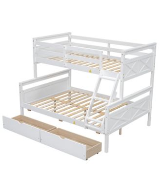 Streamdale Twin over Full Bunk Bed with Storage and Safety Features