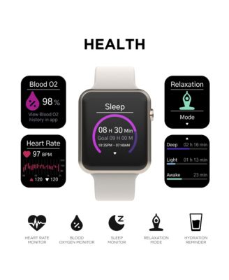 Air 4 Unisex Titanium Silicone Strap Smartwatch 41mm