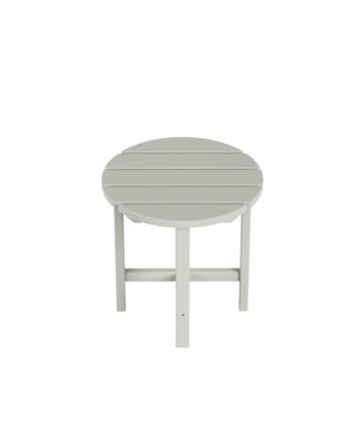 All-Weather Outdoor Patio Round Poly Adirondack Side Table