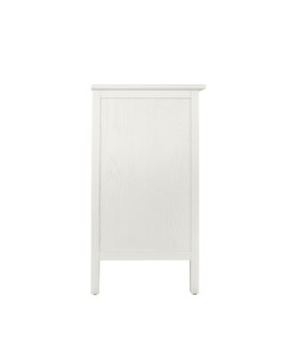 Streamdale 3-Drawer Hollow-Carved Dresser Cabinet with Handles