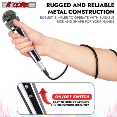 Microphone XLR Dynamic Karaoke Singing Handheld Microfono Professional Vocal DJ Music Mic - 2PCS