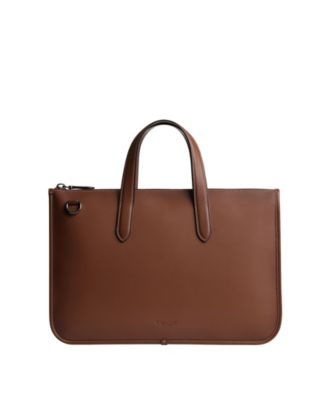 COACH ISAAC Leather Workbag - Macy's