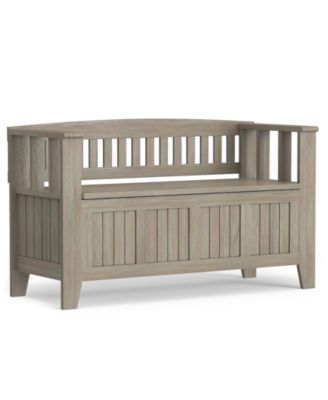 Simpli Home - Acadian Bench, Quick Ship
