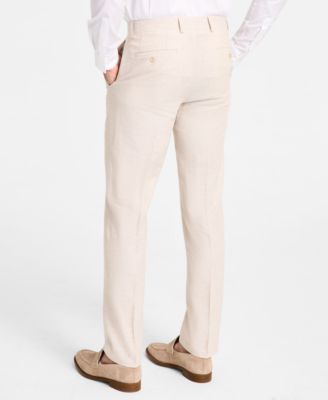 Men's Slim-Fit Linen Suit Pants, Exclusively at Macy's