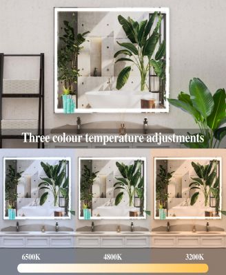 48" LED Anti-Fog Vanity Mirror Adjustable Lighting