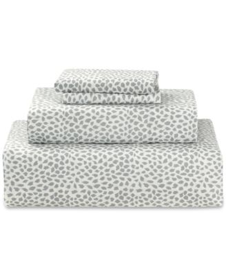 Sunham Microfiber Easy Care Printed 4-Pc. Sheet Set, King