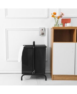 2-Tier Laundry Hamper with Sorting Cards