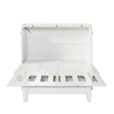 Solid Pine Murphy Bed Chest with Charging Station