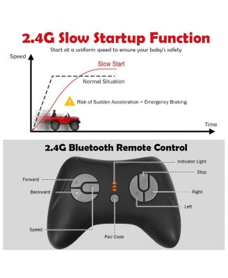 12V Kids Ride On Car with Remote Control and Double Magnetic Door