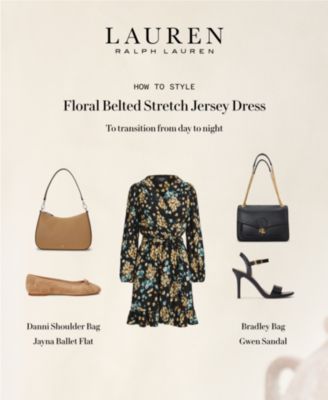 Lauren Ralph Lauren Women's Crosshatch Leather Medium Danni Shoulder Bag