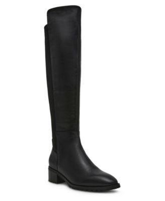 Shops knee high genuine leather boots