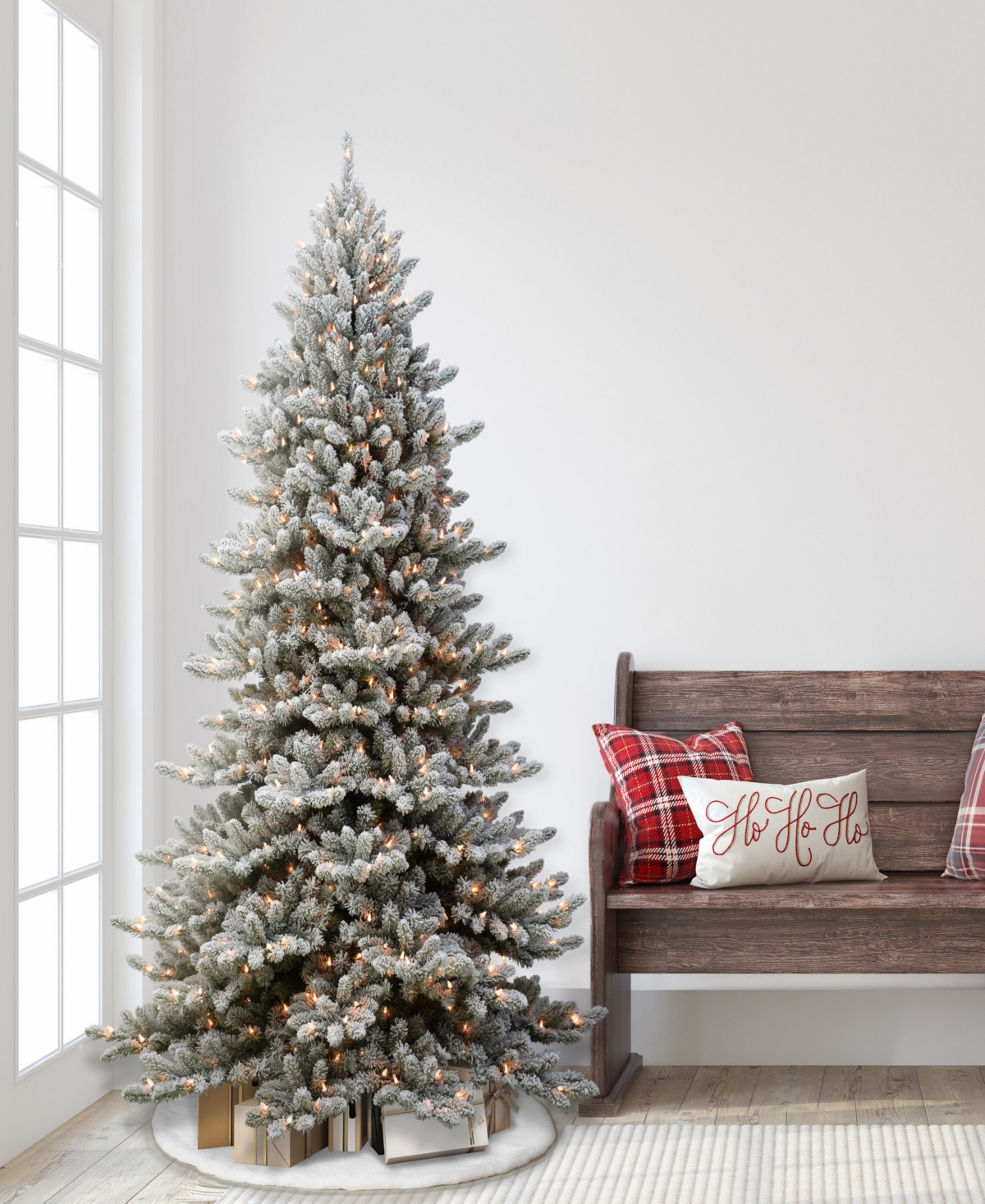 Puleo Pre-lit Artificial Fir Tree 7.5 Ft In Green