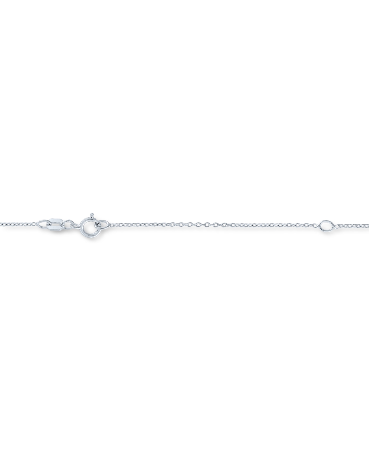 MACY'S DIAMOND ACCENT AIRPLANE PENDANT NECKLACE IN STERLING SILVER, 16" + 2" EXTENDER 