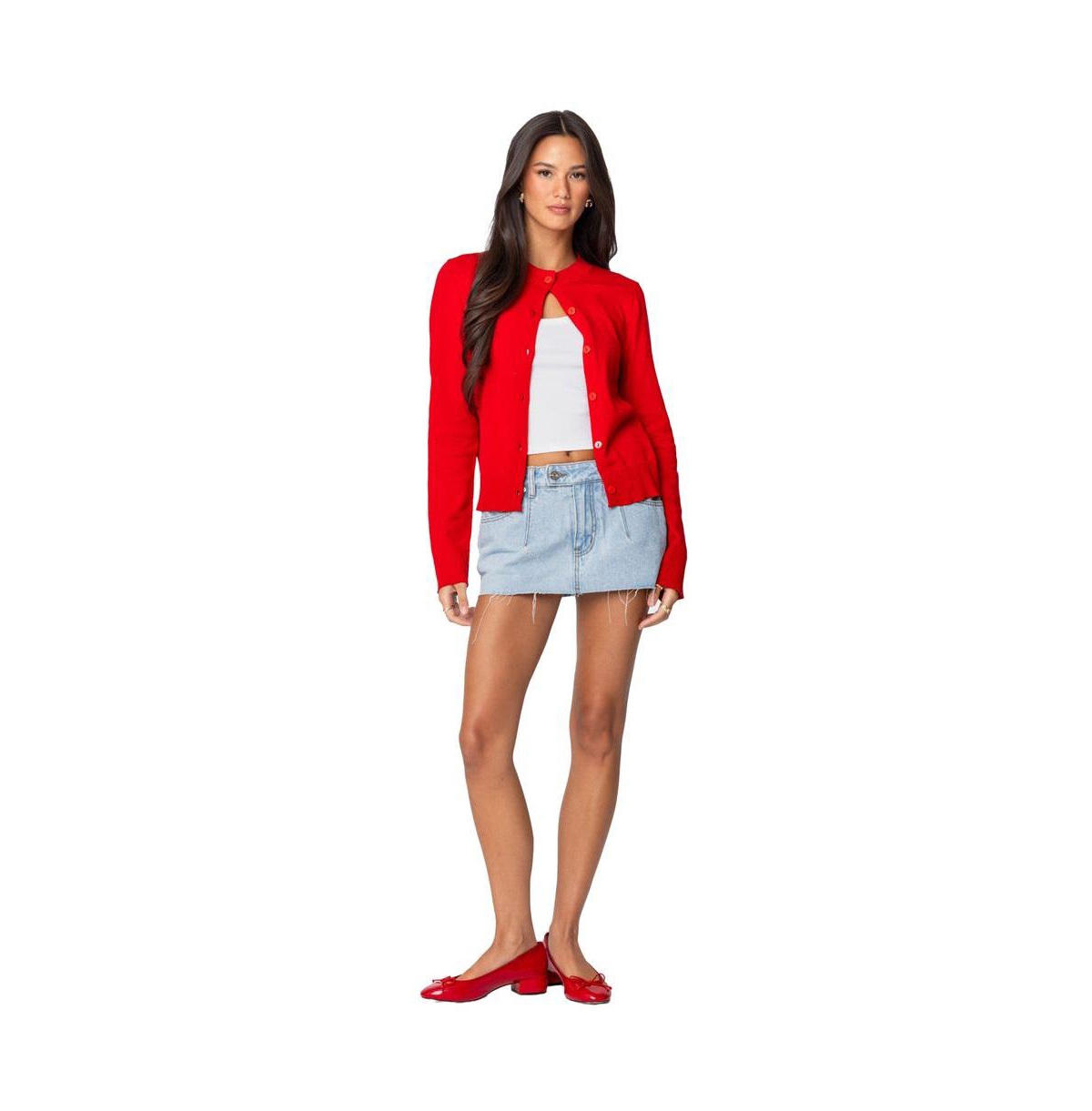 Edikted Women's Hollie Button Up Cardigan