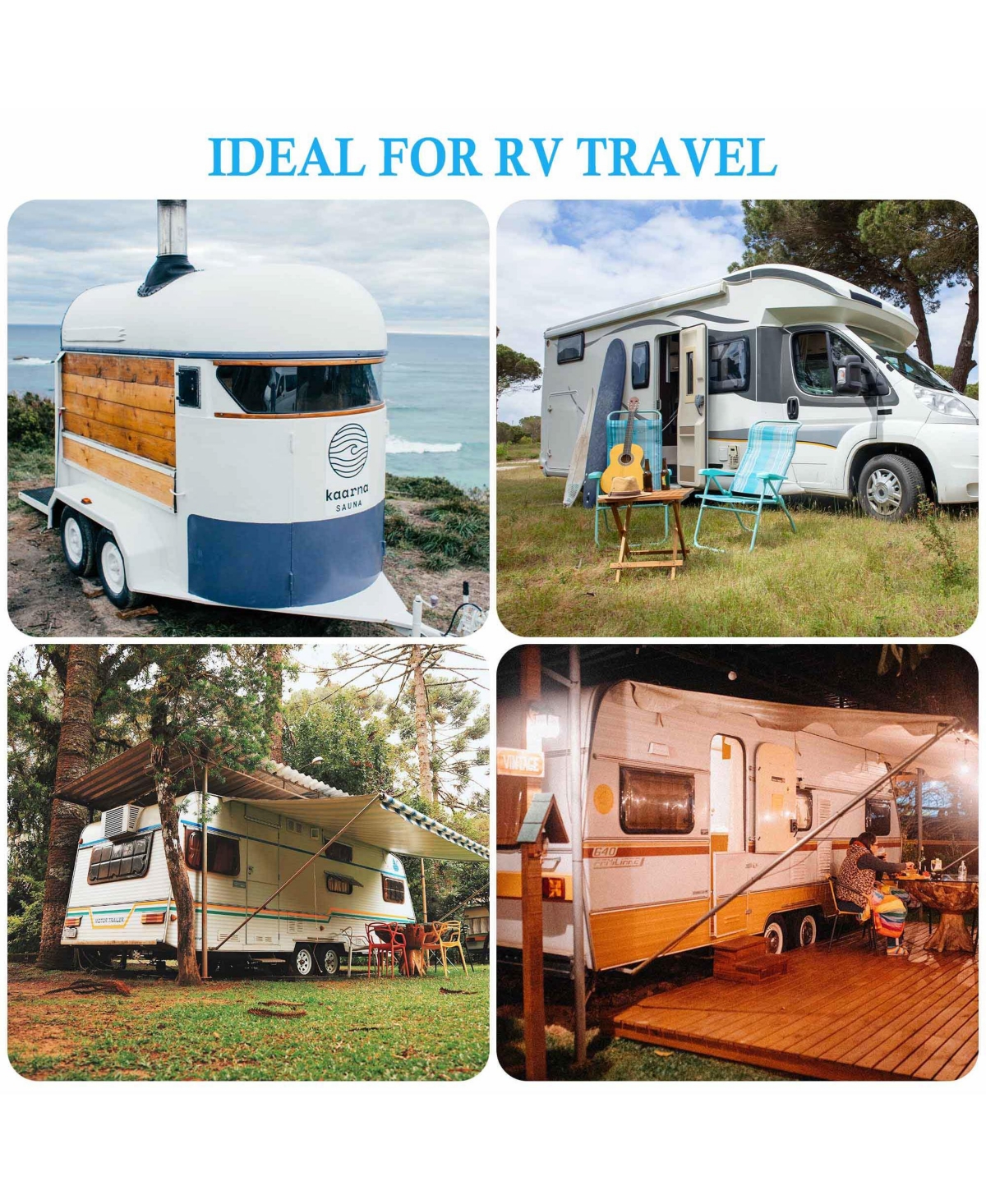 Yescom Rv Toilet Gravity Flush Camper Toilet Elongated 20