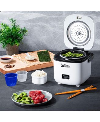 4-Cup Space Saving Rice Cooker with Ceramic Nonstick Inner Pot