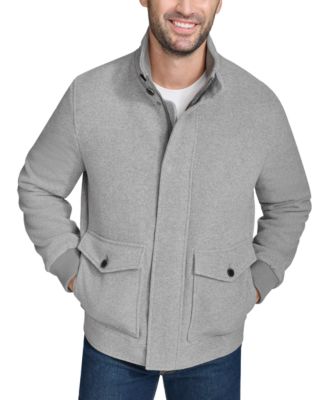 chimala KNIT DENIM STANDCOLLAR JACKET