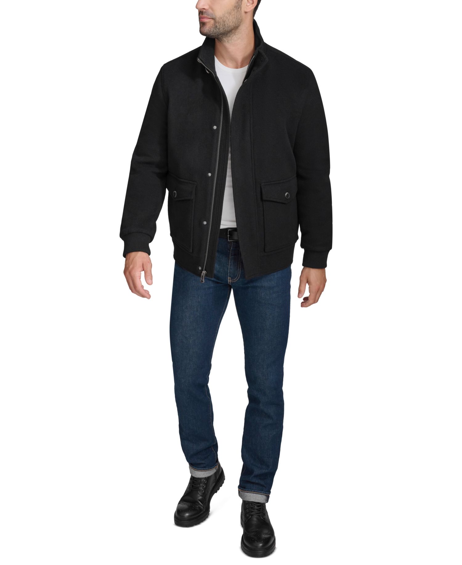 Men's Stand Collar Bomber Jacket