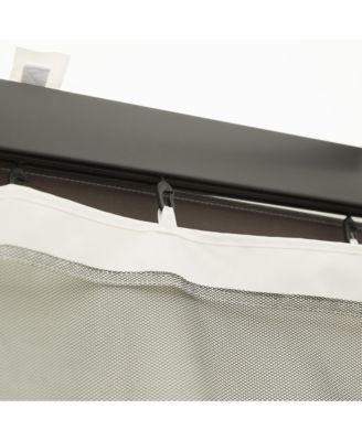 10' x 13' Gazebo/Tent Sidewall Netting with Zippers (Cream)