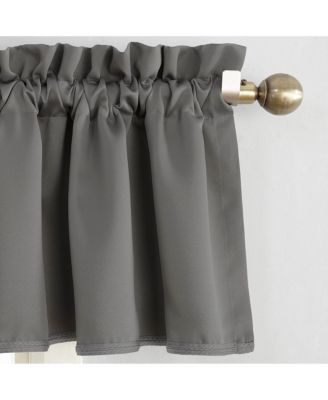 Grant Room Darkening Rod Pocket Curtain Valance