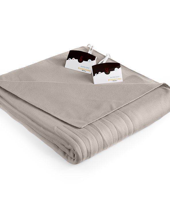 Biddeford Comfort Knit Fleece Electric Blanket Collection & Reviews - Blankets & Throws - Bed ...