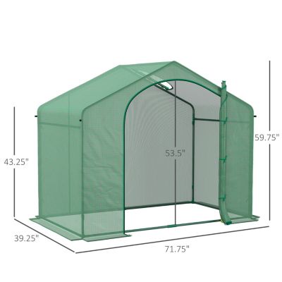 6'x3'x5' Portable Walk-in Greenhouse
