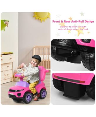 3 In 1 Ride on Push Car Toddler Stroller Sliding Car with Music