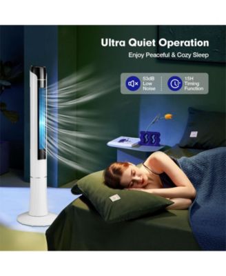 48" Portable Tower Fan with Remote Control, Adjustable Height and Oscillation
