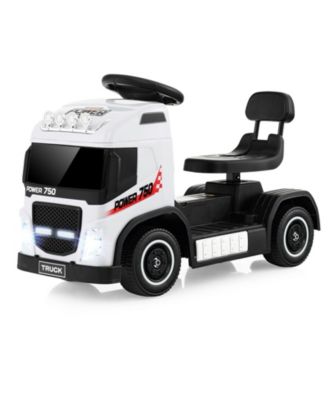 6V Kids Electric Ride-on Truck with Height Adjustable Seat-Red