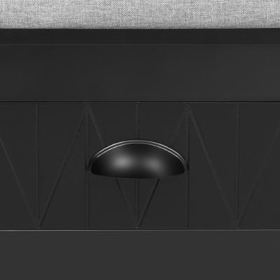 3-in-1 Hall Tree with Hooks, Bench, and Storage