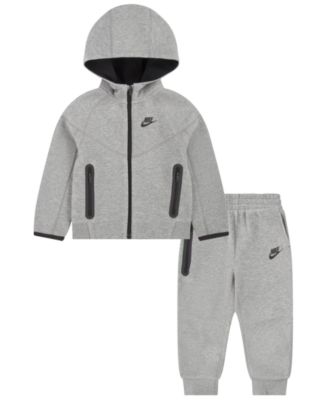 Nike Toddler Neutral Tech Fleece Full-Zip Hoodie and Pants, 2