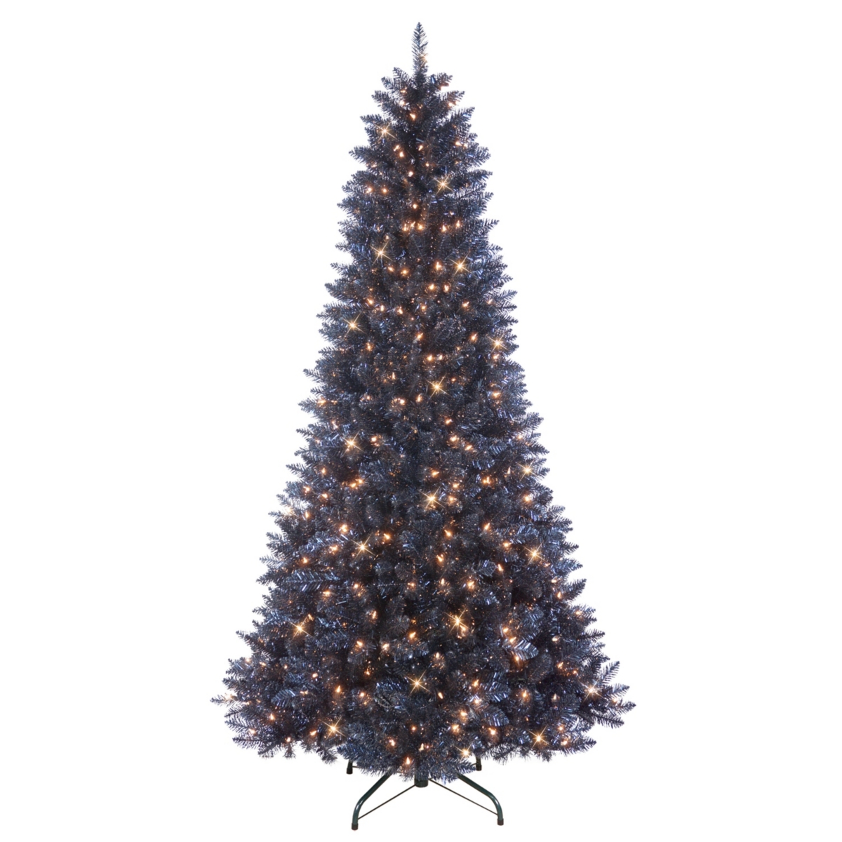 Puleo 7.5-ft. Gilford Pine Tree With 500 Clear Lights & Stand In Dark Blue