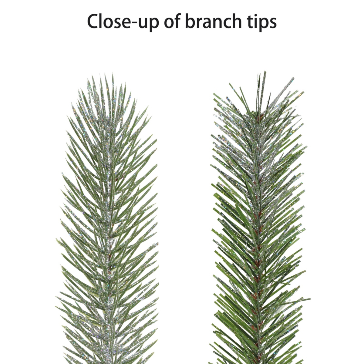 Puleo 7.5' Pre-lit Glistening Acadia Spruce Artificial Christmas Tree In Green