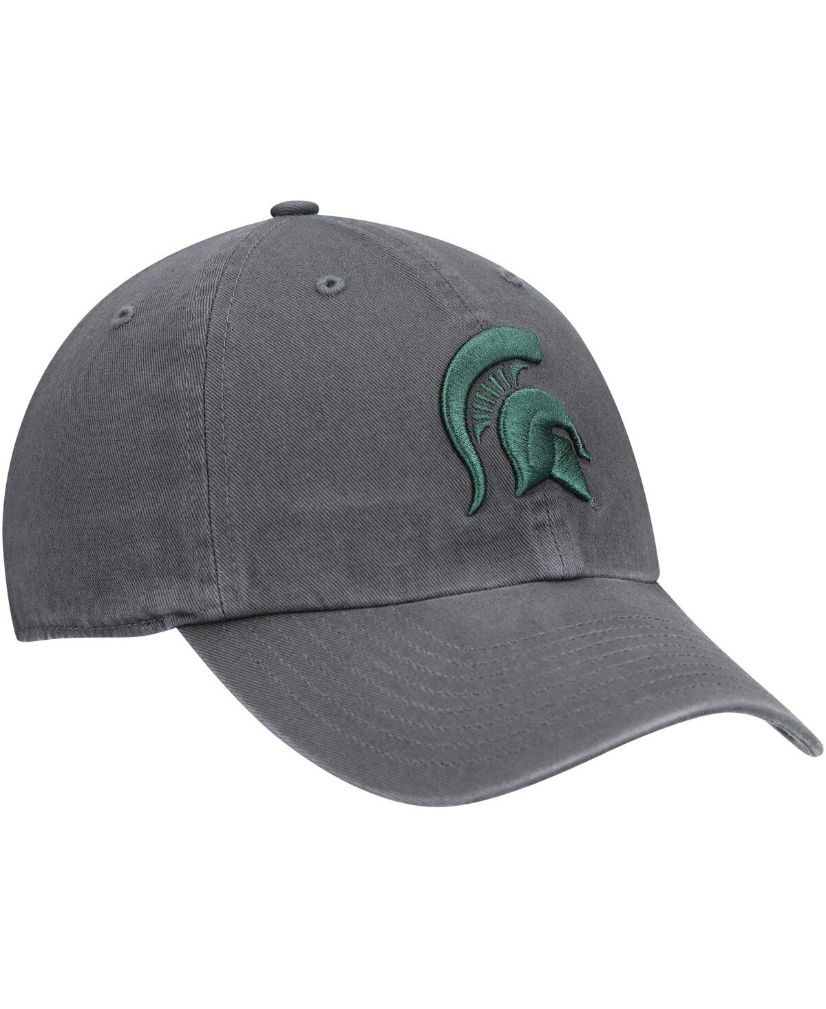 '47 Brand Men'sMichigan State Spartans Vintage Clean Up Adjustable Hat - Charcoal