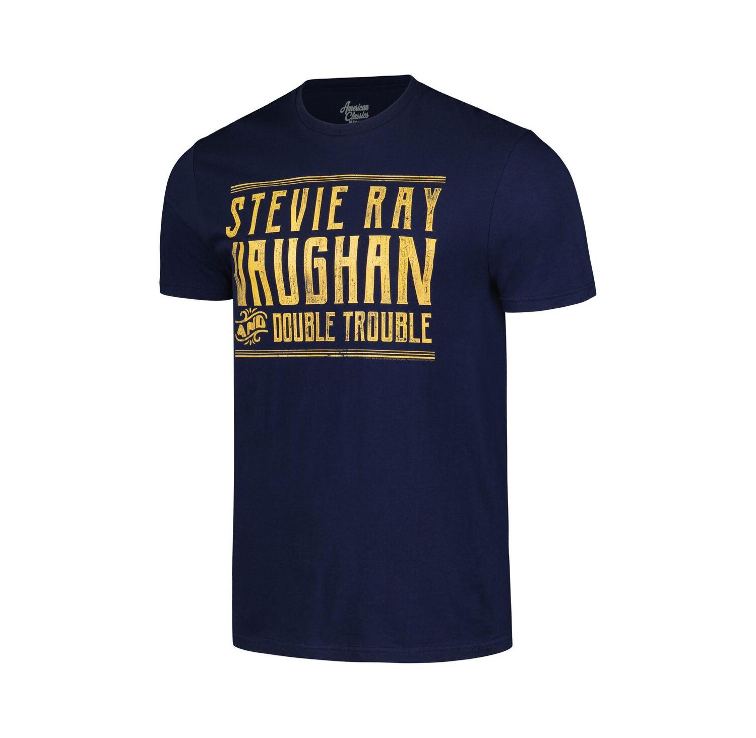 Men's and Women's Navy Stevie Ray Vaughan Double Trouble Graphic T-Shirt