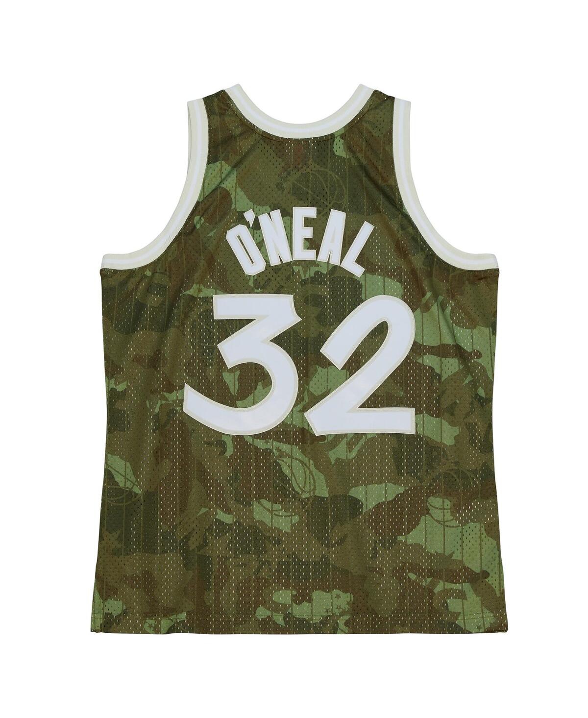 Mitchell & Ness Men's Shaquille O'NealOrlando Magic Hardwood Classics 1994/95 Ghost Green Swingman Jersey - Camo