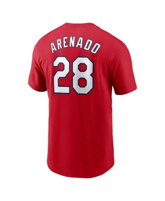 Nike Men's Nolan Arenado Red St. Louis Cardinals Fuse Name Number T-Shirt